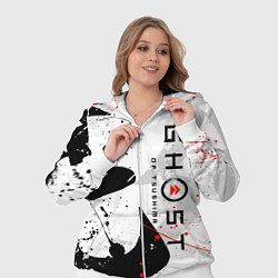 Женский 3D-костюм GHOST OF TSUSHIMA ПРИЗРАК ЦУСИМЫ БЕЛЫЙ, цвет: 3D-белый — фото 2