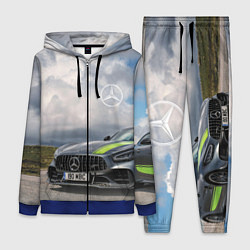 Женский 3D-костюм Mercedes V8 Biturbo Racing Team AMG, цвет: 3D-синий