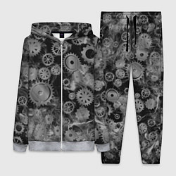 Женский 3D-костюм Механизм и дым, стимпанк, цвет: 3D-меланж