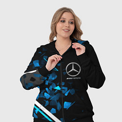 Женский 3D-костюм Mercedes AMG Осколки стекла, цвет: 3D-черный — фото 2