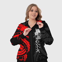 Женский 3D-костюм Токийские Мстители: Красный дракон, цвет: 3D-черный — фото 2