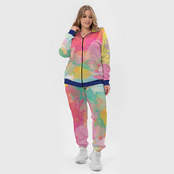 Женский 3D-костюм Радужная акварель, цвет: 3D-синий — фото 2