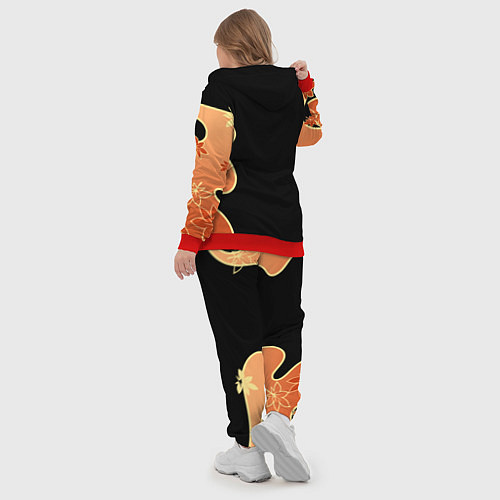 Женский костюм КАДЗУХА ПАТТЕРН / 3D-Красный – фото 5