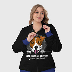 Женский 3D-костюм Джек-Рассел-Терьер Jack Russell Terrier, цвет: 3D-синий — фото 2