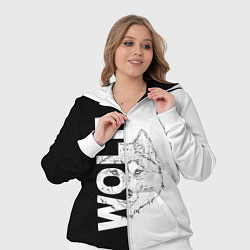 Женский 3D-костюм WOLF Волк, цвет: 3D-белый — фото 2