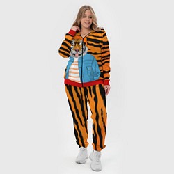 Женский 3D-костюм Тигр фурри на стиле, цвет: 3D-красный — фото 2