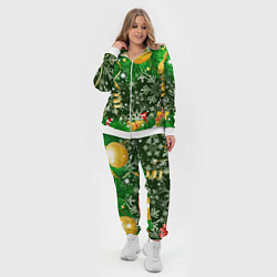 Женский 3D-костюм Новогоднее Настроение Елка, цвет: 3D-белый — фото 2