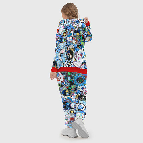 Женский костюм Буйство синих / 3D-Красный – фото 5