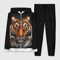 Женский 3D-костюм Реалистичный тигр Realistic Tiger, цвет: 3D-белый