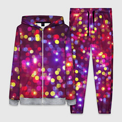 Женский 3D-костюм ПРАЗДНИЧНЫЕ ОГОНЬКИ НОВЫЙ ГОД 2022, цвет: 3D-меланж