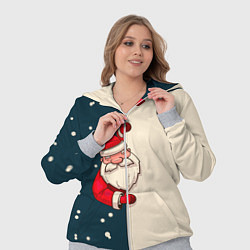 Женский 3D-костюм Happy New Year Дед Мороз, цвет: 3D-меланж — фото 2