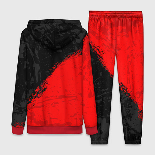 Женский костюм DOTA 2 RED LOGO, БРЫЗГИ КРАСОК / 3D-Красный – фото 2