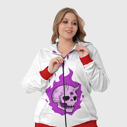 Женский 3D-костюм Череп Scary Demon парный, цвет: 3D-красный — фото 2