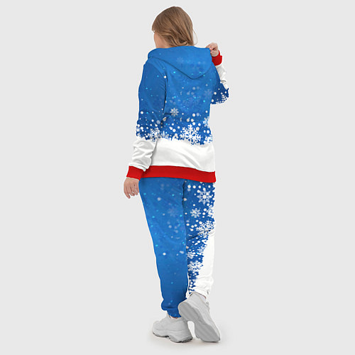 Женский костюм Снежинки - С Новым Годом / 3D-Красный – фото 5