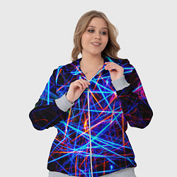 Женский 3D-костюм NEON LINES Glowing Lines Effect, цвет: 3D-меланж — фото 2