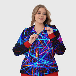 Женский 3D-костюм NEON LINES Glowing Lines Effect, цвет: 3D-красный — фото 2