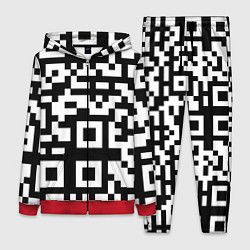 Женский 3D-костюм Qr codeкуаркод, цвет: 3D-красный