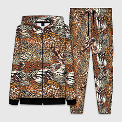 Женский 3D-костюм Шкуры Диких Животных, цвет: 3D-черный