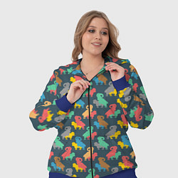 Женский 3D-костюм Овечки 18, цвет: 3D-синий — фото 2