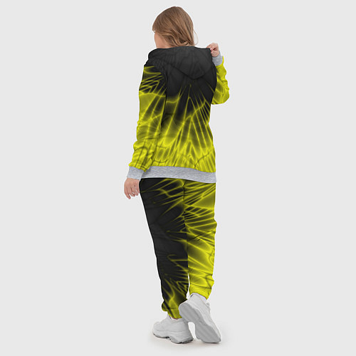 Женский костюм Коллекция Rays Лучи Желтый и черный Абстракция 662 / 3D-Меланж – фото 5