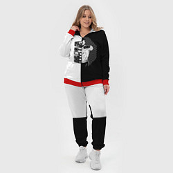 Женский 3D-костюм Боец ММА чёрно-белое, цвет: 3D-красный — фото 2