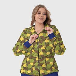 Женский 3D-костюм Кухонная Посуда камуфляж, цвет: 3D-синий — фото 2