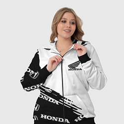 Женский 3D-костюм Honda sport pattern, цвет: 3D-черный — фото 2