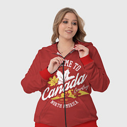 Женский 3D-костюм Канада Canada, цвет: 3D-красный — фото 2
