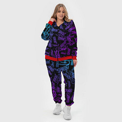 Женский 3D-костюм STI NEON PATTERN, цвет: 3D-красный — фото 2