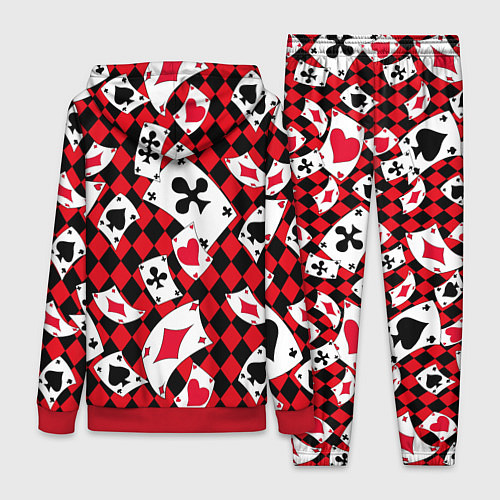Женский костюм Карты масти / 3D-Красный – фото 2