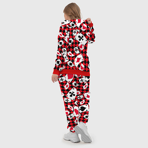 Женский костюм Карты масти / 3D-Красный – фото 5