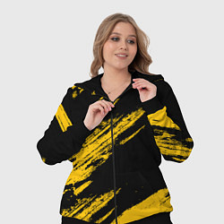 Женский 3D-костюм BLACK AND YELLOW GRUNGE ГРАНЖ, цвет: 3D-черный — фото 2