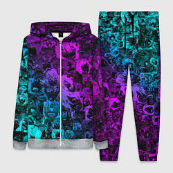 Женский 3D-костюм AHEGAO NEON GIRL НЕОНОВЫЙ АХЕГАО, цвет: 3D-меланж