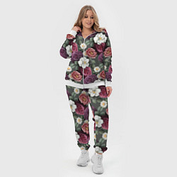 Женский 3D-костюм Bouquet of flowers pattern, цвет: 3D-белый — фото 2