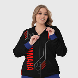 Женский 3D-костюм YAMAHA - ТЕХНОЛОГИИ КРАСНЫЙ, цвет: 3D-синий — фото 2