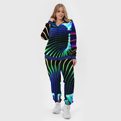 Женский 3D-костюм Portal Fashion pattern Neon, цвет: 3D-синий — фото 2