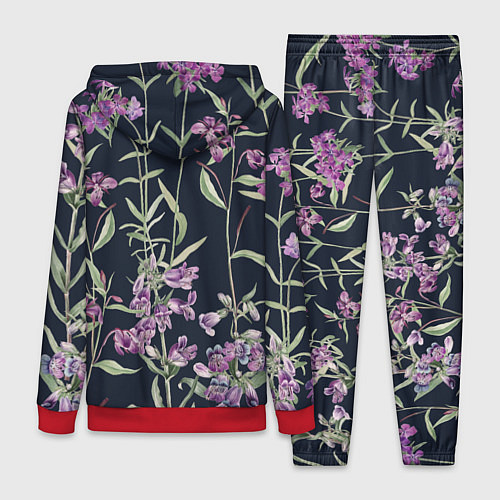 Женский костюм Цветы Фиолетовые / 3D-Красный – фото 2