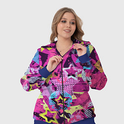 Женский 3D-костюм Star Colorful Pattern Fashion Neon, цвет: 3D-синий — фото 2