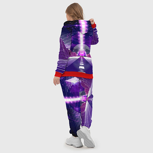 Женский костюм Vaporwave Neon Space / 3D-Красный – фото 5