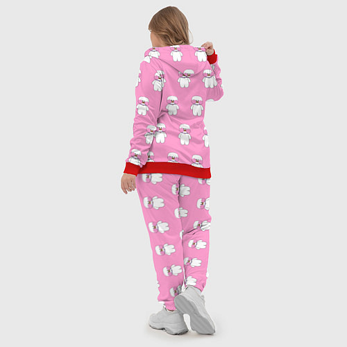 Женский костюм ЛАЛАФАНФАН на розовом фоне / 3D-Красный – фото 5