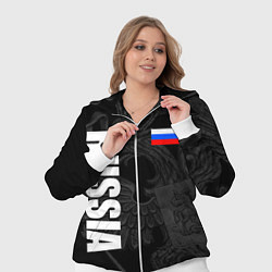 Женский 3D-костюм RUSSIA - BLACK EDITION, цвет: 3D-белый — фото 2