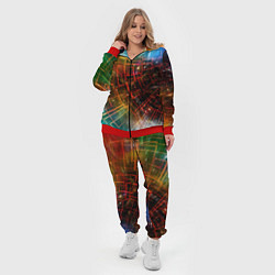 Женский 3D-костюм Portal - Neon Space - туннель из энергетических па, цвет: 3D-красный — фото 2