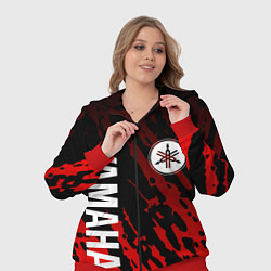 Женский 3D-костюм Yamaha - Красные пятна, цвет: 3D-красный — фото 2