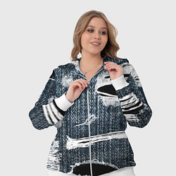 Женский 3D-костюм Джинсовое рваньё Fashion trend, цвет: 3D-белый — фото 2