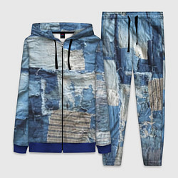 Женский костюм Пэчворк Рваная ткань Hype