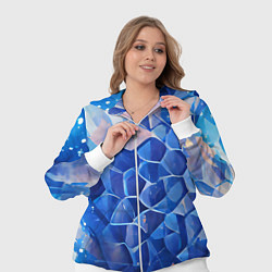 Женский 3D-костюм Blue scales, цвет: 3D-белый — фото 2