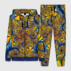 Женский 3D-костюм FRACTAL COLOR PATTERN, цвет: 3D-синий