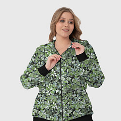 Женский 3D-костюм Летний лесной камуфляж в зеленых тонах, цвет: 3D-черный — фото 2
