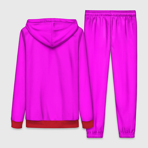 Женский костюм Однотонный розовый неоновый Пион / 3D-Красный – фото 2