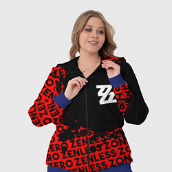 Женский 3D-костюм Zenless Zone Zero капля арт, цвет: 3D-синий — фото 2